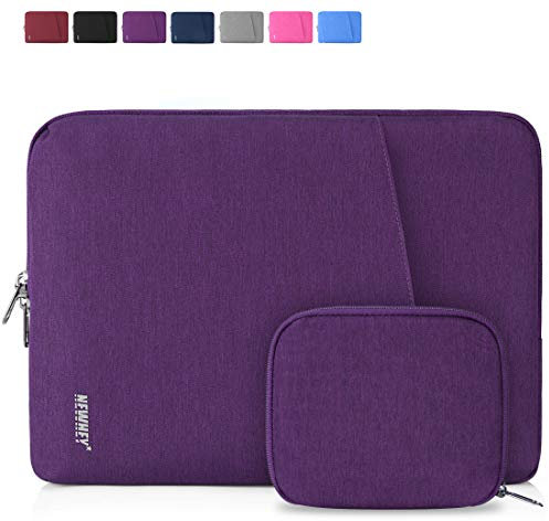 NEWHEY Custodia per Macbook Air 15,6 Pollici Impermeabile e Antiurto - Porta Computer 15-15,6 Pollici con Piccolo Caso Viola