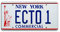 Ghostbusters 2 | ECTO 1 | Metal Stamped License Plate