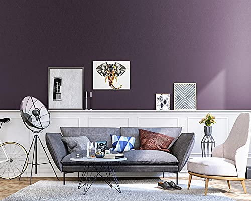 ZLLHAPPY tapete 3d schlafzimmer Dunkellila einfache gefrostete nordische reine Farbe Modern Klassisch Opulent für Schlafzimmer Wohnzimmer oder Küche 10m x 0,53m