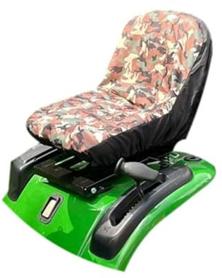 Workinghouse Sitzbezug für Rasentraktoren und Aufsitzmäher, wasserabweisender Schonbezug aus strapazierfähigem Material mit 4 praktischen Taschen optimaler Wetter- & UV-Schutz (Camouflage-Switzerland)