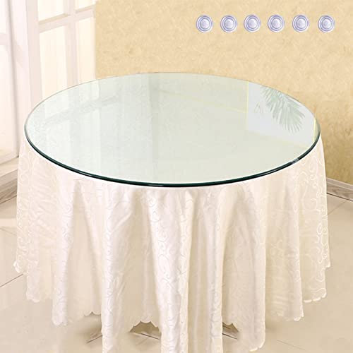 KDLKCT6 Runde Tischplatte Aus Gehärtetem Glas Dicke 9 Mm Glasplatte, Tisch Glasplatte Ersatzteil Für Esstisch Couchtisch Oder Gartentische, Durchmesser 300mm~800 Mm, Polierte Kanten
