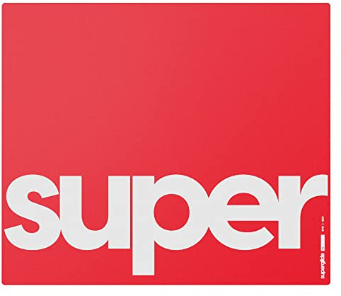 Pulsar - Superglide Premium Glass Mouse Pad ALUMINO-SILICATE GLASS Surface Anti-Slip fully molded high-density silicone rubber 19.3in x 16.5in (XL, Red)