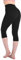 Leafigure Leggings Damen High Waist - 3/4 Leggins Blickdicht Schwarze für Sport Gym Yoga S-M