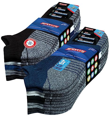 SOXCO Chaussettes Homme Femme Sport 39-42 Socquettes Basses Courtes - Lot de 10 Paires (EU 39 42, Multicolore S)