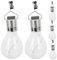 OSALADI 5pcs Solar Bulb Lights Outdoor Garden Led Tent Light Bulb Led Garden Hanging Lamp for Indoor/Outdoor, Warm White, 50000Hrs