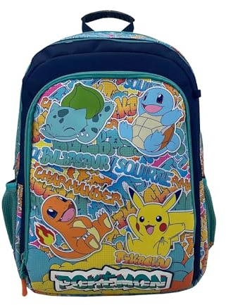CYPBRANDS Unisex Kinder Cyp Brands-Pokémon Schulrucksack, anpassbar an Trolley, Urban Colors Rucksäcke, bunt