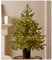 EDG Enzo de Gasperi Albero di Natale Pino Argentato con Vaso e 480 luci LED H120xD99 cm