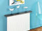 Merveille - Tablette Radiateur sans Percer - Étagère Réversible Mélaminée Chêne/Béton Indéformable - Épaisseur 19 mm - Résistance Humidité + Chaleur, 100°C - Fabrication Française - 50 x 12 cm