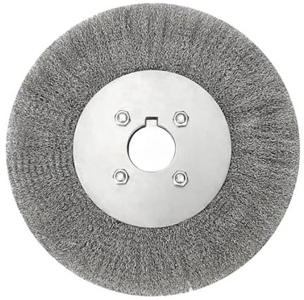 GYQIZSS 100–300 mm Stahldrahtbürste, 0,15 mm Drahträder, Bürste, rund, for Doppelschleifer, Entgratwerkzeug, Reinigungs- und Polieradapter