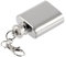 BEAHING Keychain Hip Flask Portable Stainless Steel Alcohol Flagon Hanging Key Ring 1oz, mini liquor flask