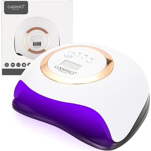 GASHIO® UV Lampe Für Gelnägel - UV LED Lampe Für Gelnägel - Led Nagellampe - Nageltrockner LED - Nagellampe mit Timer und Sensor - Nageltrockner Für Alle Nagellacke 168W Dual