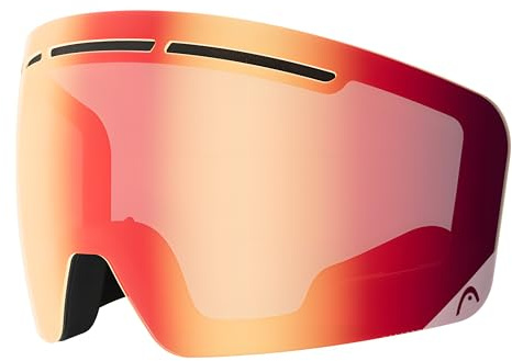 Ersatzvisier für Skihelm Head Cinema - wechselbares Visier für Cinema Helme von Head - Sichtscheibe Ersatz-Visier - Glas: Red/Yellow: S2, VLT 28% - Größe: XS/S - UV 400 & Anti-Fog