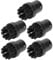 5PCS Steam Cleaner Brush Heads Fit for SC1 SC2 SC3 SC4 SC5, Steam Engine Cleaning Brushes Replacement, Steam Mop Accessories Adaptor Black