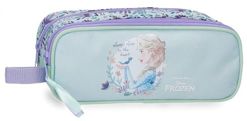 Disney Die Eiskönigin Close to The Heart Federmäppchen, Infafntil, aus Polyester, Dreifach für bessere Organisation, ideale Größe für den Rucksack, mit seitlichem Griff, bunt, Talla única
