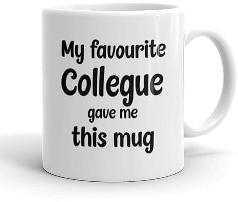 VIROSA Funny Colleague Mug – “My Favourite Colleague” – 11oz Coffee Cup – Office Birthday or Xmas Gift – Work Banter Present