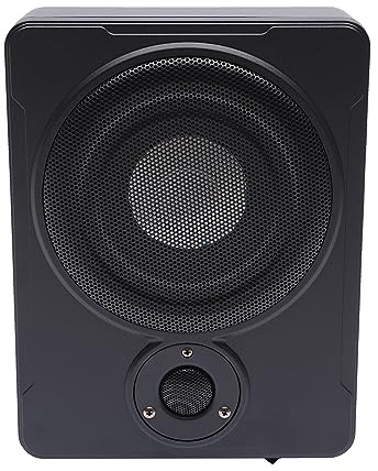 SUONTY Aktivsubwoofer Untersitz Auto Subwoofer Bass, Ultrakompakter 8 Aktiv Untersitz Subwoofer für Auto, inklusive Kabelset