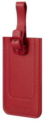 Samsonite TA Revolution - Gepäckanhänger Set 2 Stück, Kofferanhänger für Koffer und Taschen, mit verstellbarem Riemen, Adresskarte, Schutzklappe für Privatsphäre, Rot