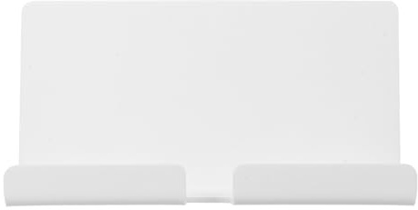 MUELODSIC Support Mural pour Tablette Tactile Blanc en Acrylique Trou de Charge Intégré, Adhésif Sécurisé, Compatible Tablettes et Téléphones, la Cuisine Bureau Salle de Bain, Station