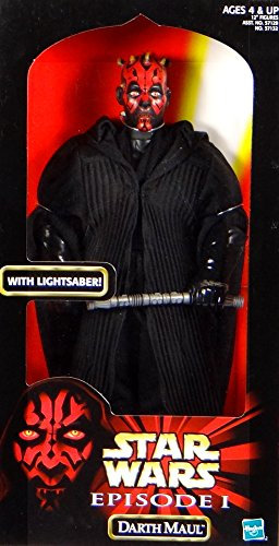 Star Wars Episode I DARTH MAUL w/Double Bladed Lightsaber 12 Action Figure (1998 Hasbro)