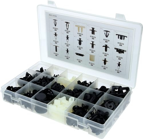 KS Tools 420.0550 Befestigungs-Clip-Satz für Nissan, 408-tlg.