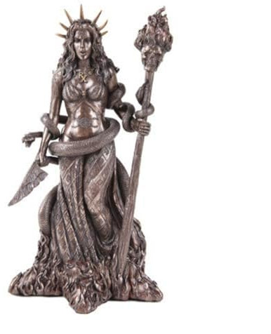 Pacific Giftware Griechische Hexerei Heidnischer Hekate Statue Bronze Patina