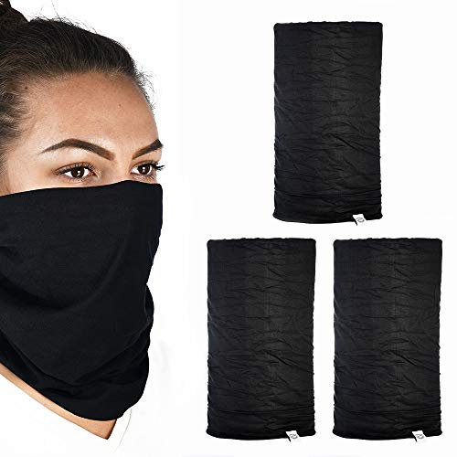 Oxford Comfy Head and Neck Wear Bike Scarf/Face Covering. NW121. All Black