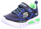 Skechers Jungen Sneaker, Synthetik, Black Textile Synthetic Blue Lime Trim, 29 EU