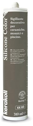 Kerakoll SILICONE COLOR KK83 sigillante decorativo piastrelle ceramiche mosaici e piscine 310 ML