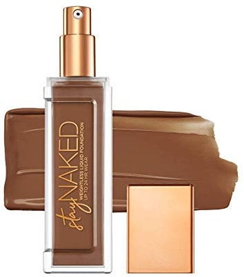 Urban Decay | Stay Naked Weightless Liquid | Foundation | Make Up | Wasserresistent | Mittlere Deckkraft | Vegan | Dark Warm | Gelber Unterton | 71 WY | 30 ml