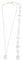 Wedding Bridal Backdrop Necklace Crystal Pendant Back Necklace Body Chain Jewelry for Women Girls (Silver)