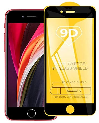 NCCZ For iPhone 8 y 7 Pantalla Completa Pegamento 9D Completa de Cristal Templado de Cine