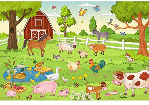 Fototapete Bauernhof Vliestapete Kinderzimmer Tapete inkl. Kleister Größe 400 x 250 cm
