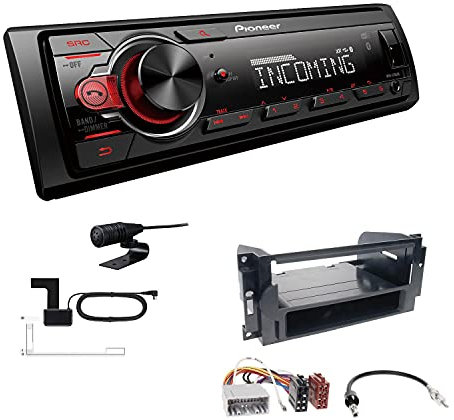 Pioneer MVH-330DAB 1 DIN Autoradio DAB+ Bluetooth USB AUX passend für Dodge Caliber 2006-2010 schwarz