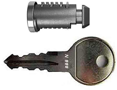 THULE Cylinder + Stahlschlüssel N235 für Erwachsene, Unisex, Mehrfarbig, Einheitsgröße