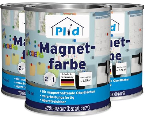 prinzcolor Premium - Pintura magnética (2,25 L), color gris antracita