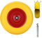 EINFEBEN Schubkarrenrad 4.80 4.00-8 Vollgummi, Gummirad, pannensicher, 200 kg Tragkraft Ersatzrad mit Achse, Stahlfelge Reifen gelb-rot, für Gartenkarren