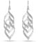 Charmsy Sterling Silver Jewelry Twist Glitter Infinity Knot Drop Dangle Earrings for Women Teen