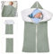 LAWKUL Kinderwagen Decke Neugeborene Wickeldecke Schlafsack Wolle Kinderwagendecke Winter Dick Fleece Schlafsäcke für 0-6 Monate Jungen Mädchen Grün