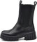 IF FASHION Stivali Stivaletti Anfibi Scarpe Chelsea da Donna Platform Con Suola Track 6613 Nero N.40