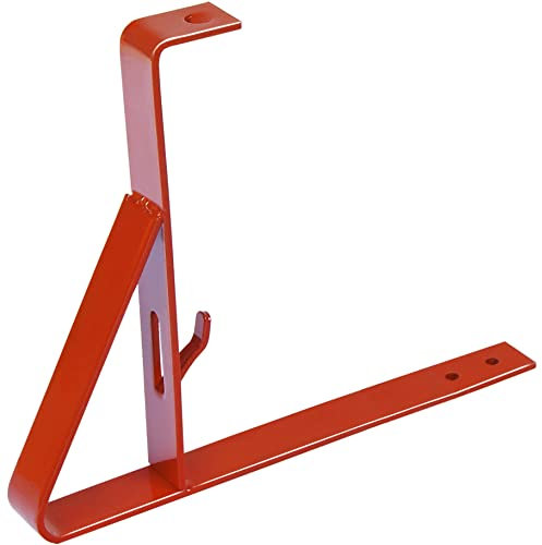 Parotec, Schneefangstütze, 200 mm, Rot, für platte Abdeckung, Bitumenschindel, Pappe, Schneefanggitter, Dachziegel zum Einschrauben an der Latte, Schneefang, Gitter, Werkzeug, Einzelelement