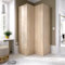 Dmora - Kleiderschrank 2 Türen Elgon, Eckschrank für Schlafzimmer, Eckschrank, 91x93h184 cm, 91x93h184 cm, Eiche