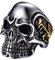OIDEA Herrn/Damen Ringe Schwarz mit Skull-Persönlichkeit aus hochwertige Edelstahl Totenkopf Gotik Punk Rock Stil 62 (19.7)