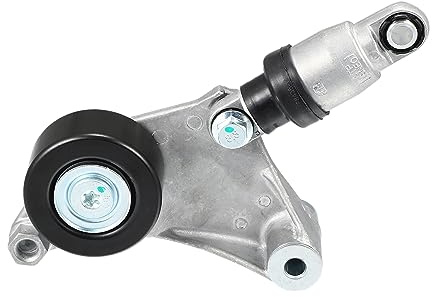 X AUTOHAUX Poulie De Tension Pour Toyota Camry 02-06 1Pc | Pour Toyota Highlander 01-07,Pour Scion Tc 05-10,Noir Argenté,Aluminium,250x140x45mm,OE:16620-28090,Remplacement Direct