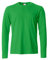 CLIQUE - Men's Basic-T L/S Long Sleeve T-Shirt Jersey Cotton Elastic Collar Sweatband Slim Fit, Acid Green, L