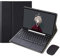 GUPENAA Custodia Tastiera Italiana per Samsung Galaxy Tab A8 10,5 Pollici 2022 [SM-X200/X205/X207] Tablet, Tastiera touchpad Wireless Staccabile con Supporto per matite e Mouse Bluetooth,Nero