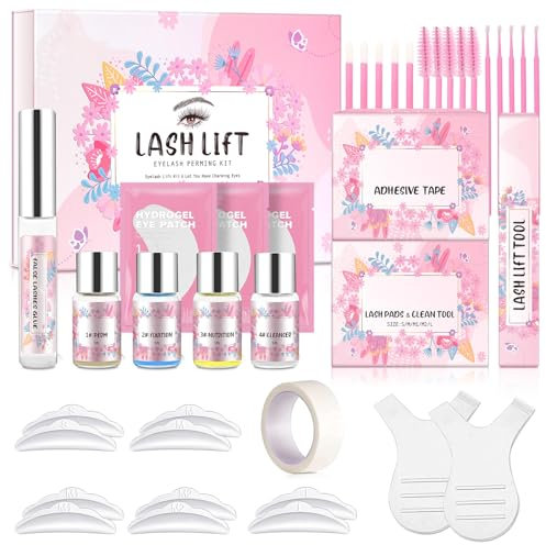 HXTMKT Kit de Levantamiento de Pestañas, Kit Profesional de Lifting Permanente, Lash Lift Semipermanente, Rizado Juego Extensión Ondas Para Belleza Salón y Uso Doméstico