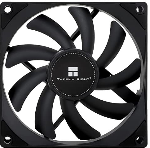Thermalright TL-9015B CPU Ventola silenziosa 4 pin PWM PC,15 mm Slimline Ventola di raffreddamento 2700 RPM, CPU da 90 mm (nero)