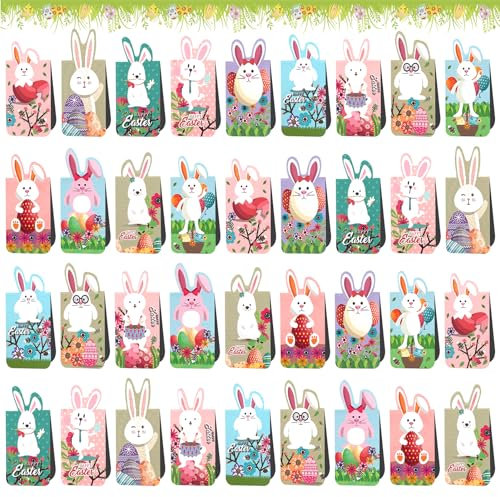 Lets Joy 36 Stück Ostern Magnetische Lesezeichen, Bunt Niedlichen Lesezeichen, Osterhase Lesezeichen Magnetisch, Magnetische Lesezeichen Kinder, Magnetische Seiten Markierungen Party Geschenke