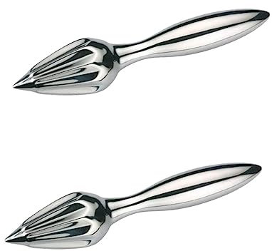 DOITOOL 2 Pz Cono Di Spremitore Di Succo D'arancia Spremiagrumi Manuale Spremiagrumi Estrattore Di Alesatore Di Macchina Di Estrusione Aglio Acciaio Inossidabile