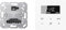 JUNG Home Raumthermostat-Set mit 1790RTR Raumtemperaturregler-Einsatz mit Fühleranschluss + BTLS1791WW Raumthermostat-Display Glas Alpinweiß Serie LS